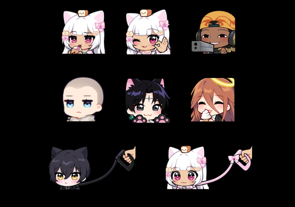 sleepyruu - static emotes