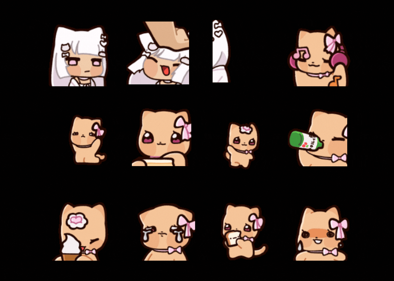 taronari - animated emotes